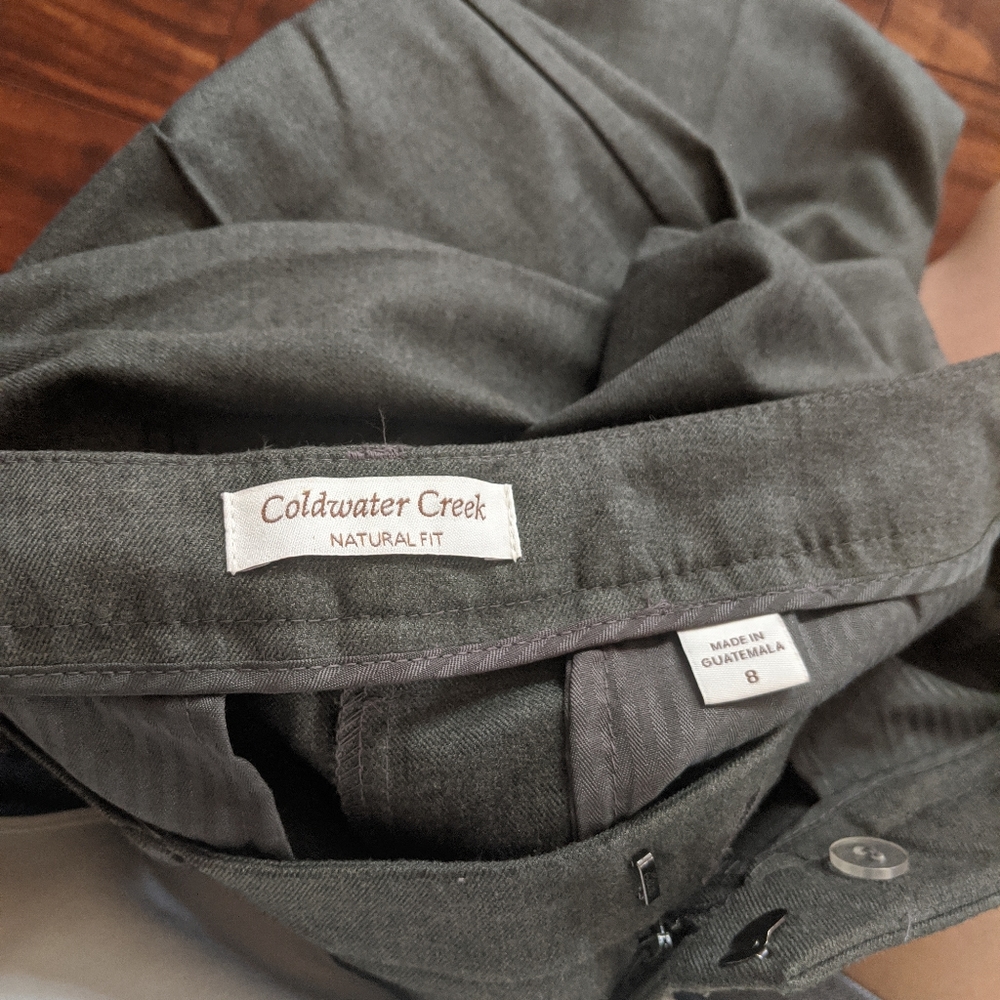 Coldwater Creek size 8 dark gray - Picture 3 of 4